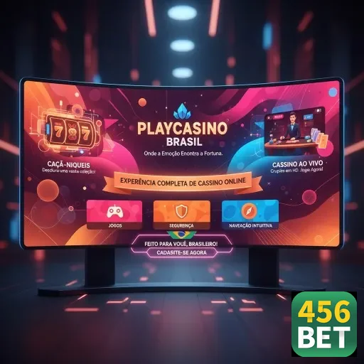 Tela do aplicativo 456bet mostrando jogos de cassino e navegação.