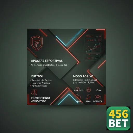 Tela da 456bet com opções de apostas ao vivo e esportes.