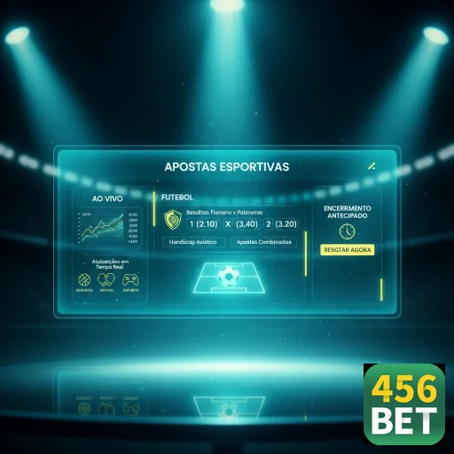 Plataforma 456bet mostrando opções de apostas esportivas VIP.