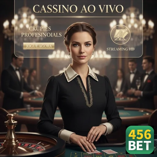 Mesa de cassino ao vivo na 456bet com crupiê profissional.