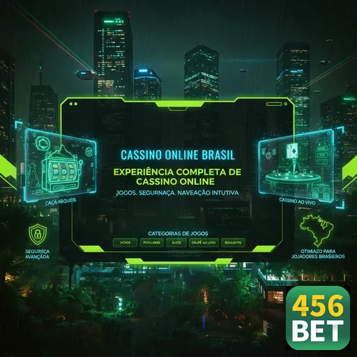 Interface do cassino online da 456bet com slots e segurança.