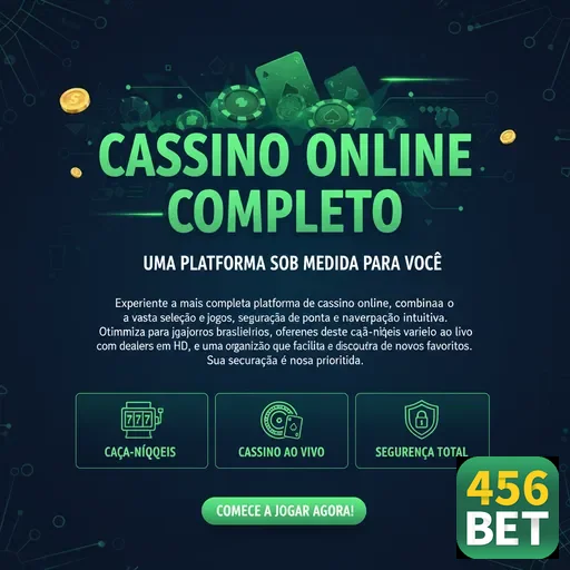 Interface de cassino online da 456bet com jogos variados.