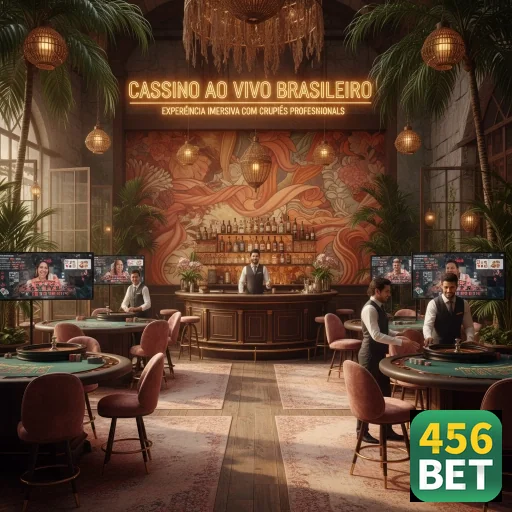 Interface de cassino ao vivo na 456bet com crupiês profissionais.