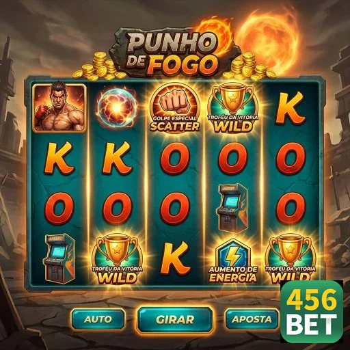 Interface do jogo Punho de Fogo no site 456bet.