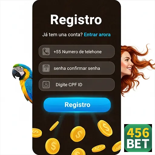 Tela de registro da plataforma 456bet para usuários VIP.