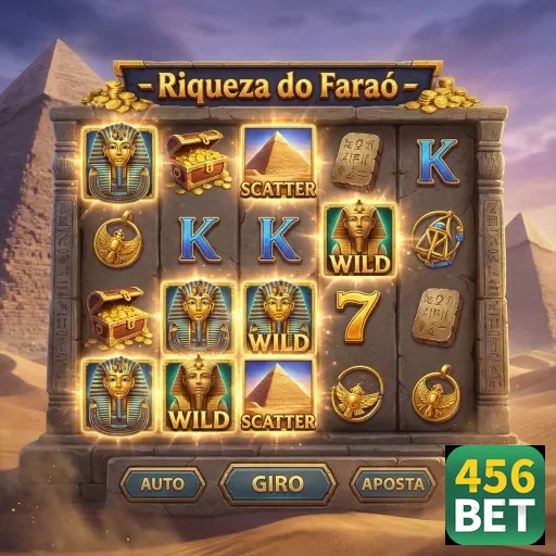 Imagem do jogo Riqueza do Faraó disponível no 456bet.