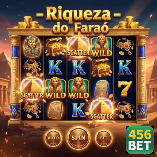 Jogo 'Riqueza do Faraó' na plataforma 456bet.