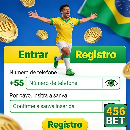 Jogador comemorando com a bandeira do Brasil no site 456bet.