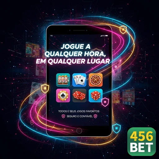 Imagem de um tablet mostrando slots e jogos de mesa na 456bet.
