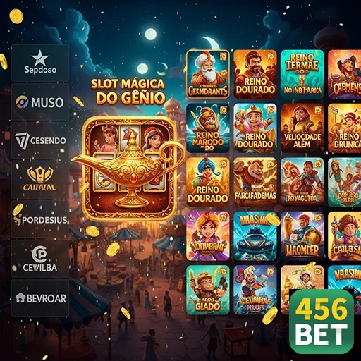 Imagem da interface do cassino 456bet com slots VIP em destaque.
