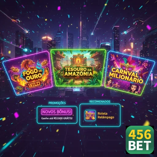Ilustração da interface VIP da 456bet com jogos destacados.