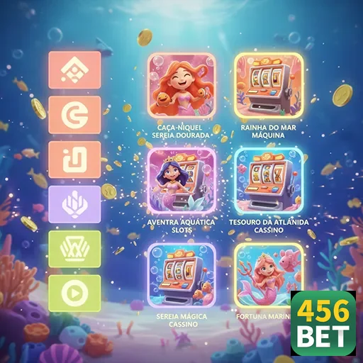 Interface da plataforma 456bet com jogos de caça-níqueis.