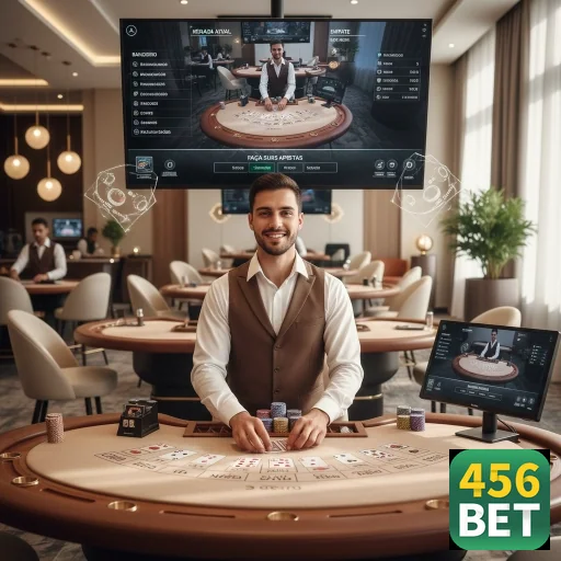 jogador no cassino da 456bet interagindo com serviços VIP